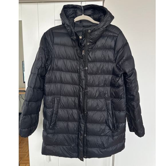 Eddie Bauer Women’s Black Puffert StratusTherm Down Parka Coat, Size M, Like New - Picture 1 of 6